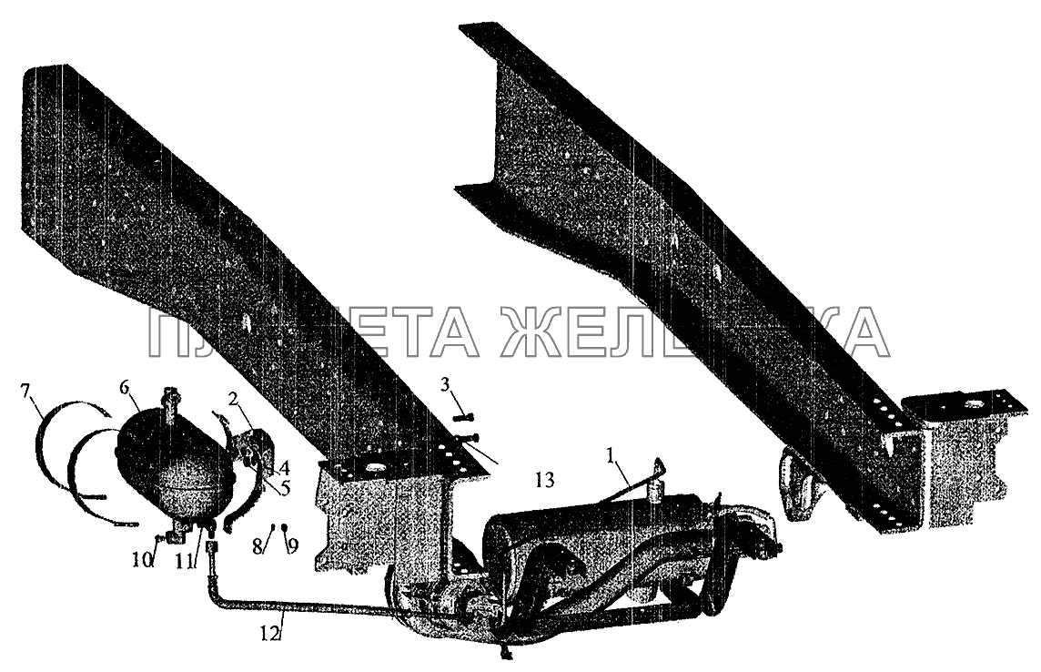 Топливопроводы питания подогревателя на МАЗ-533702 МАЗ-6303 (2005)